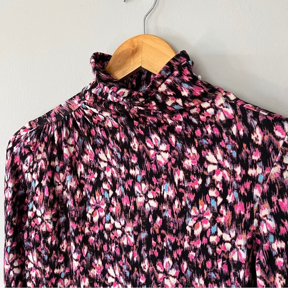 Isabel Marant Étoile Women's Floral Lou High-Neck Blouse in Multicolor NWOT - Picture 5 of 8